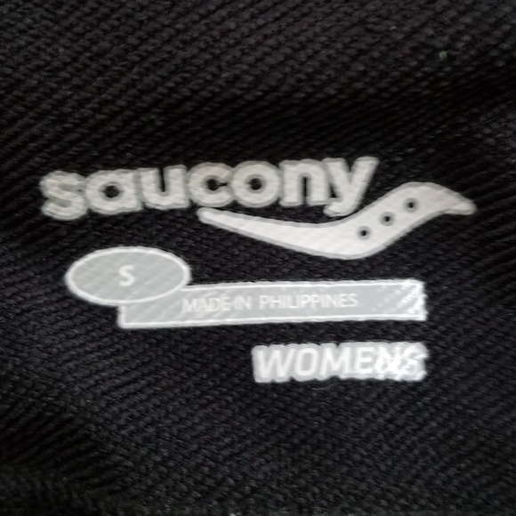 Saucony Women's Black Reflective Flexshell Run Shield Lined Running Pants Sz. S - Picture 12 of 13